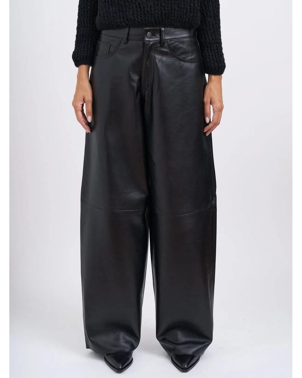 Haikure Black Bethany Leather Trousers