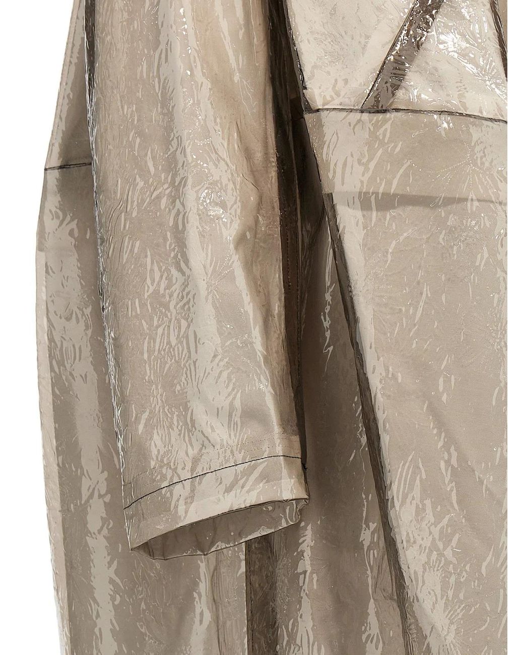 Comme des Garçons Natural Oversize Texture Trench Coat