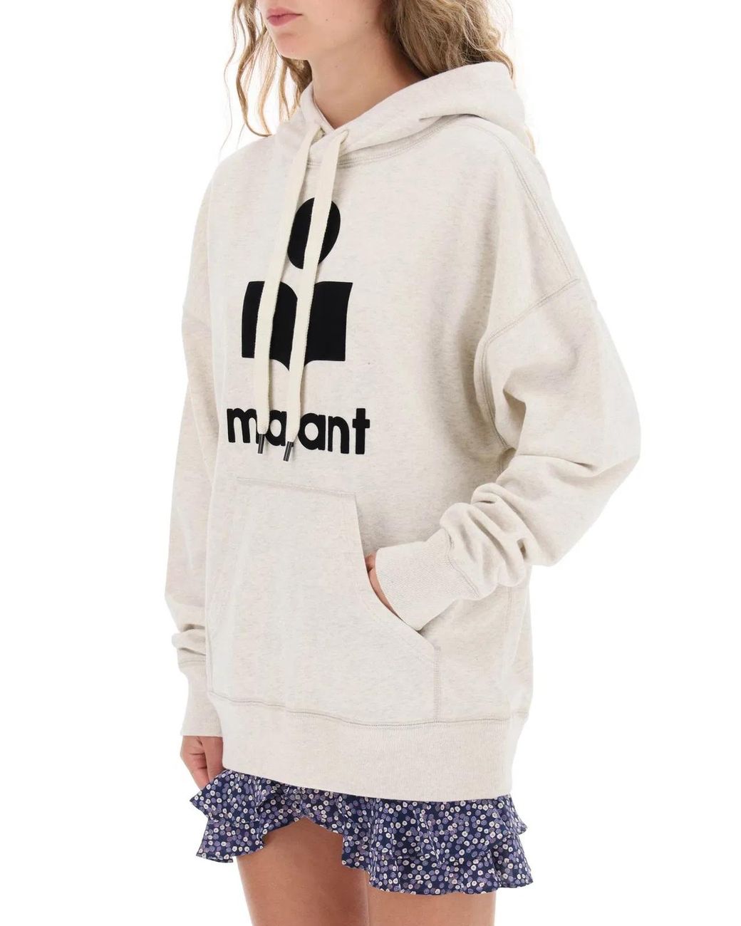 Isabel Marant White Isabel Marant Etoile Melange Ivory Cotton Blend Mansel Sweatshirt