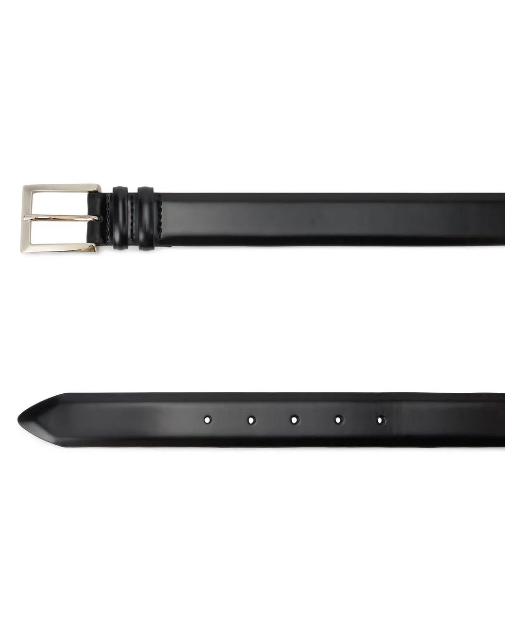 Orciani Black Brushed Leather Belt for men