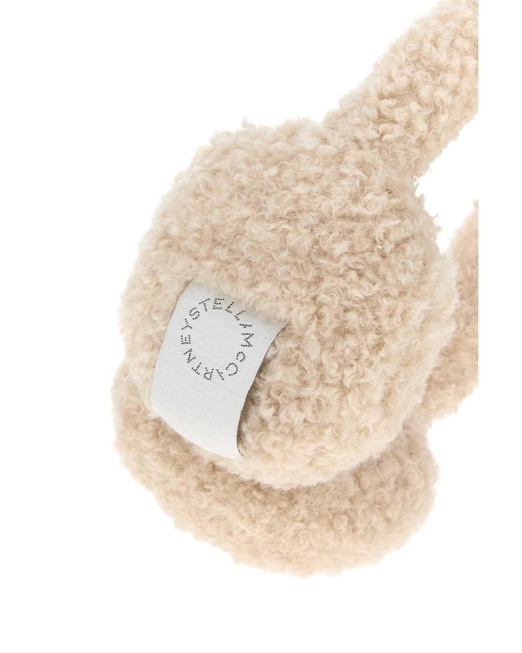 Stella McCartney White Sand Teddy Mini Earmuffs