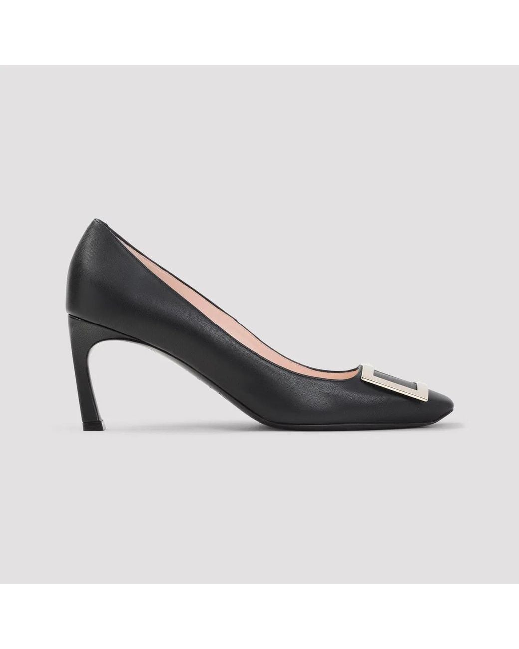 Roger Vivier Blue Belle Trompette Calf Leather Pumps