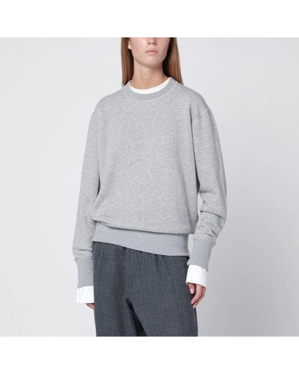 DARKPARK Gray Crewneck Sweater Don'T Take Me Off Ever