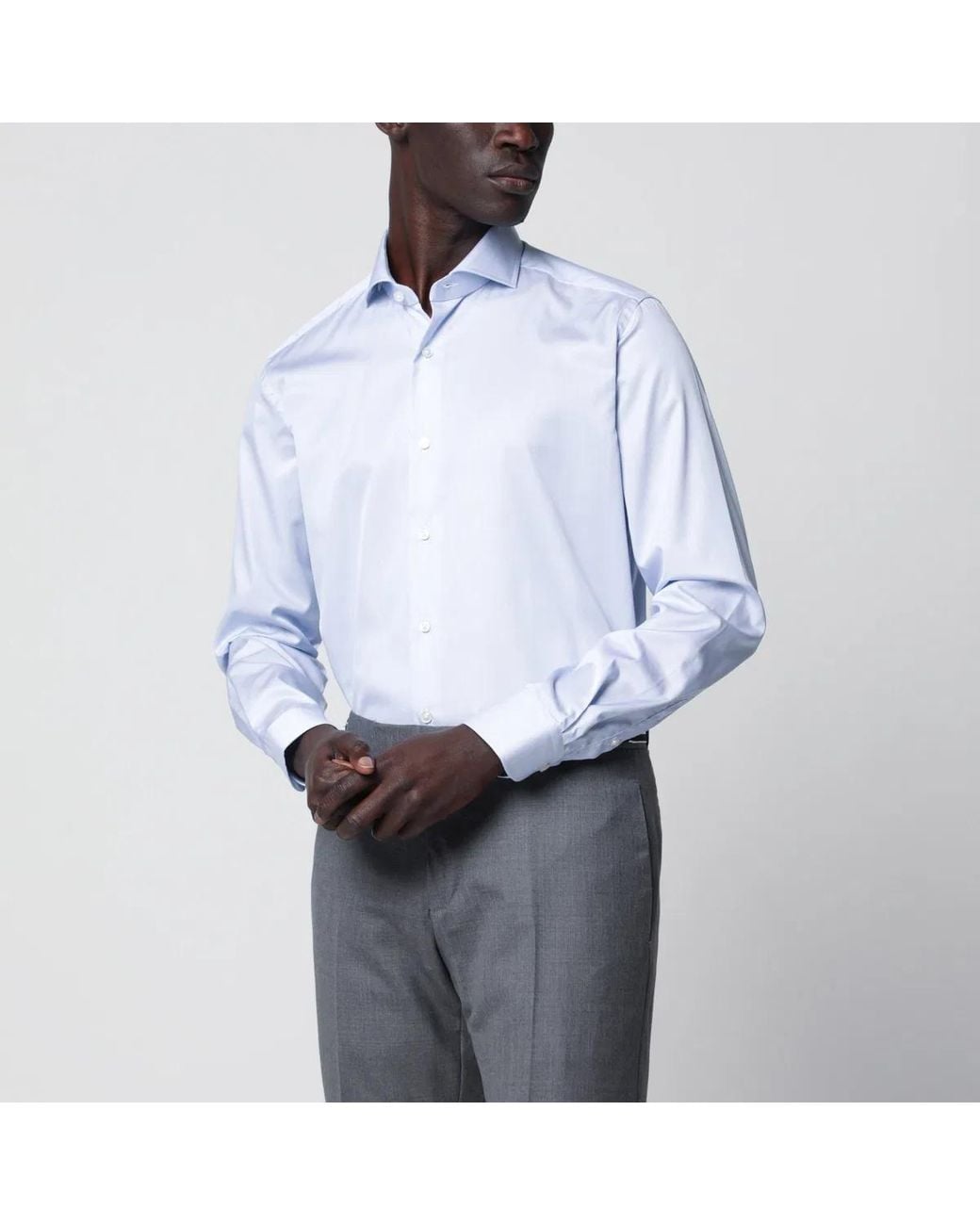 Xacus White Travel Tailor Fit Shirt for men
