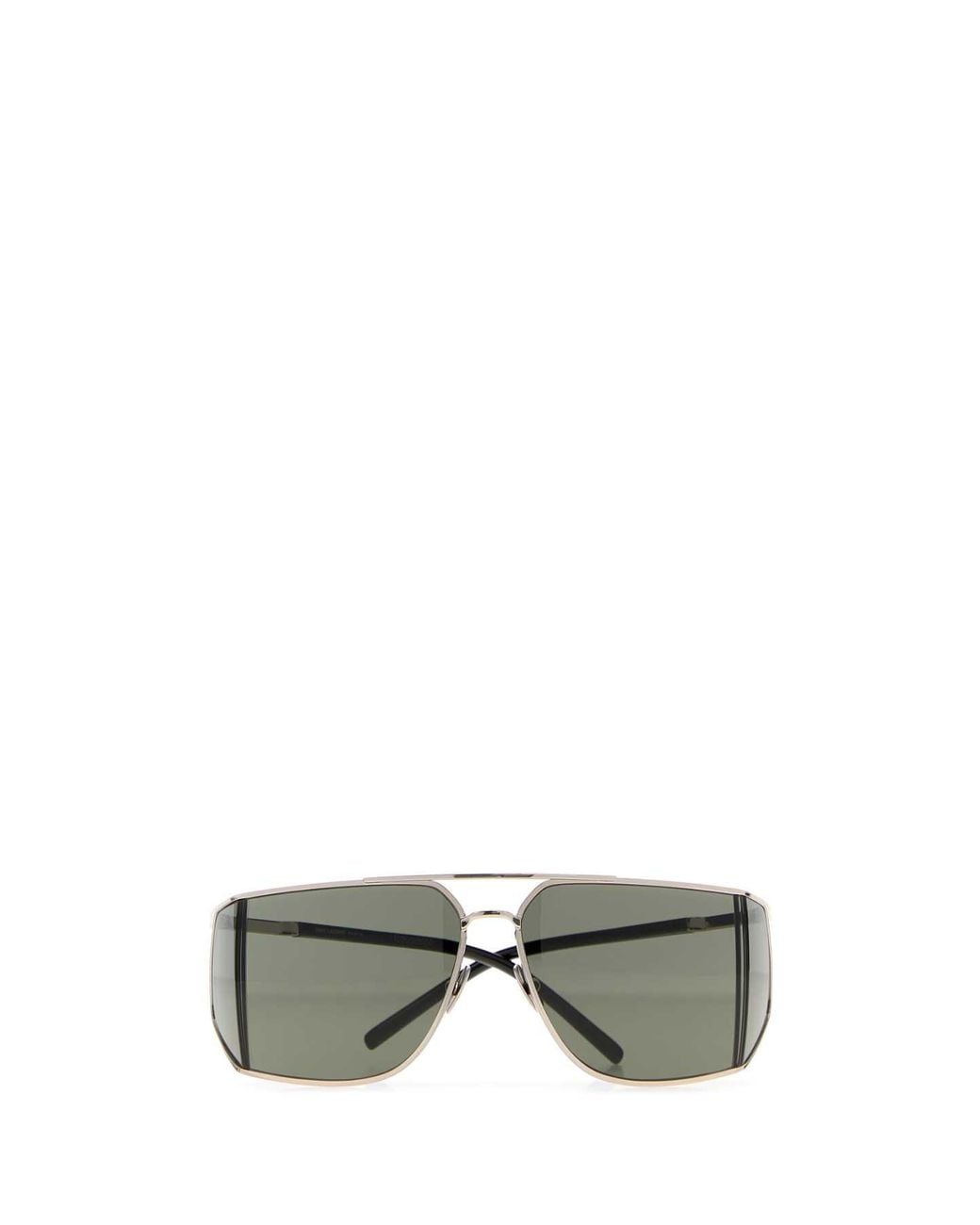 Saint Laurent Gray Mini Shield Sunglasses