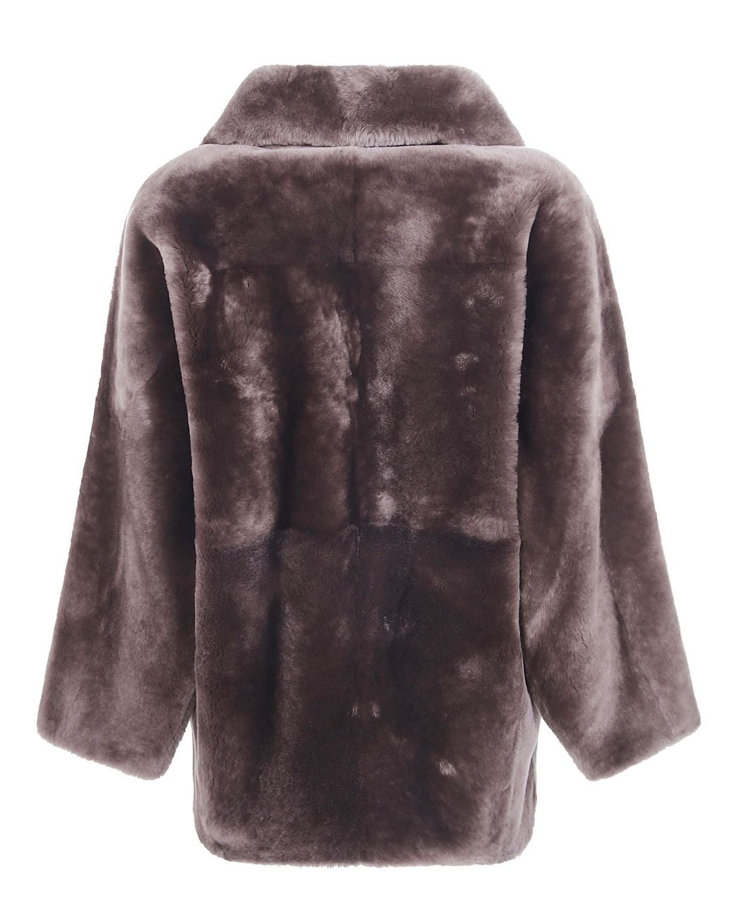 Blancha Purple Straight Merino Shearling Jacket