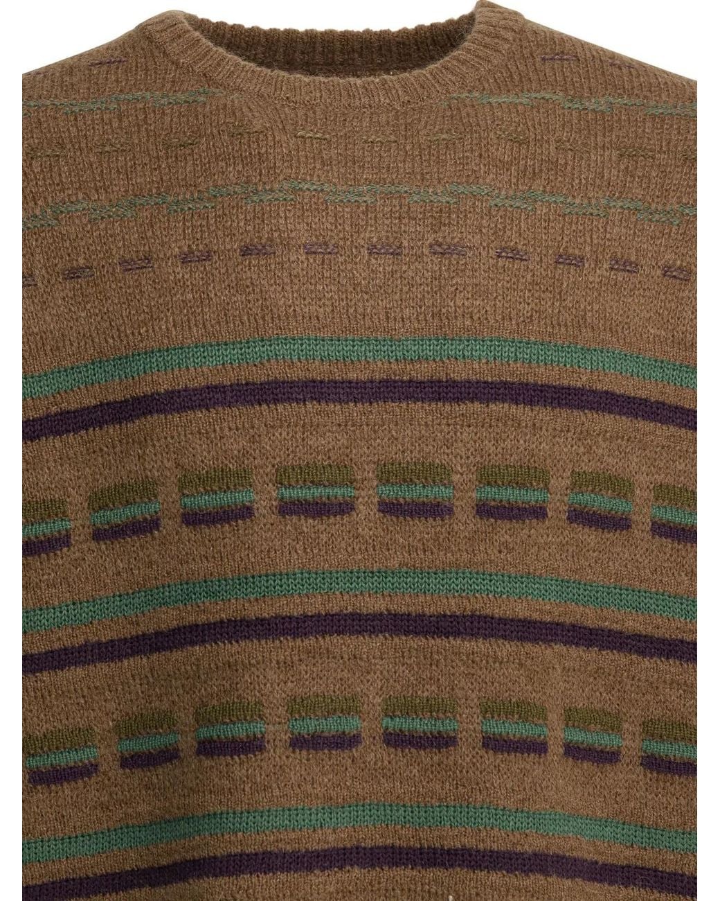Beams Plus Green Wool Mohair Knitwear for men