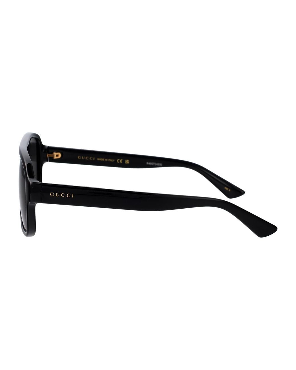 Gucci Black Sunglasses Gg1342S 001 Smoke/16/145 for men