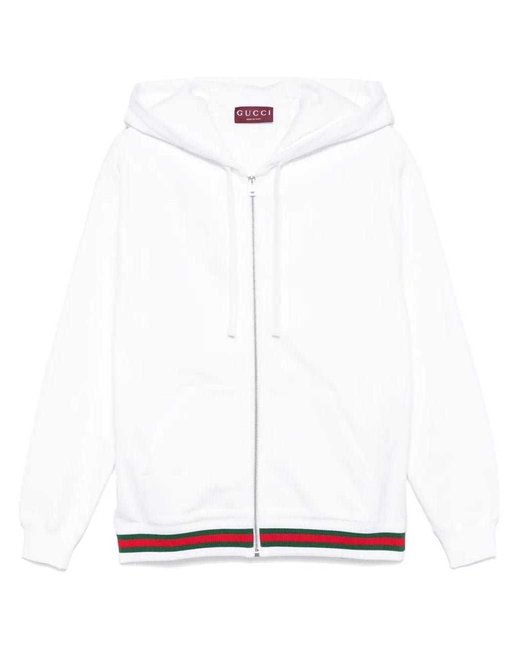 Gucci White Cotton Jersey Sweatshirt