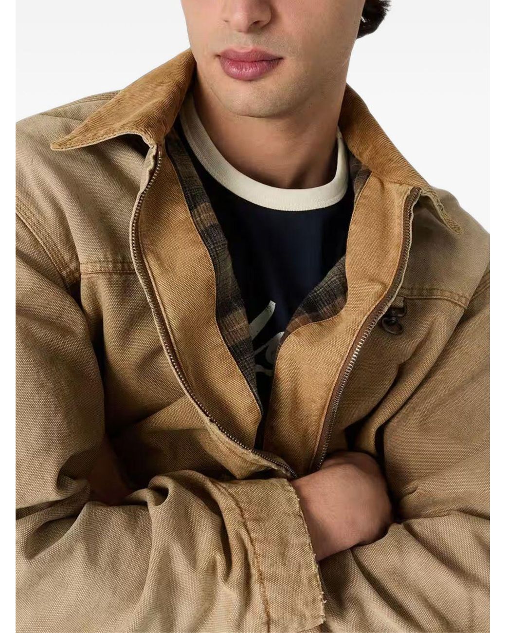 Golden Goose Deluxe Brand Green Cotton Bomber Jacket for men