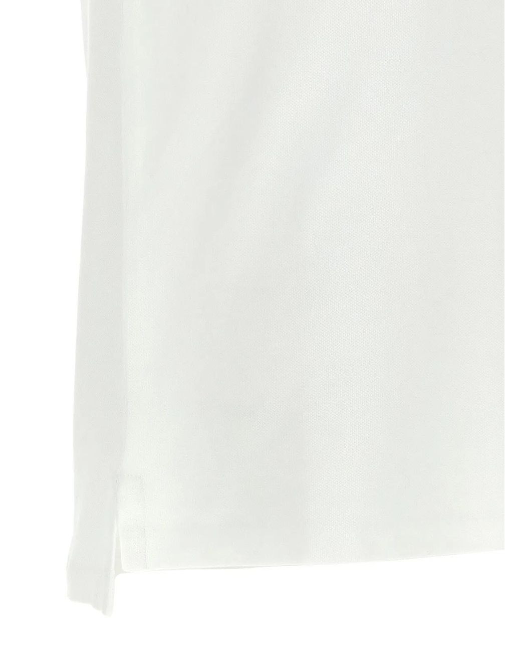 Polo Ralph Lauren White Logo Embroidery Polo Shirt for men