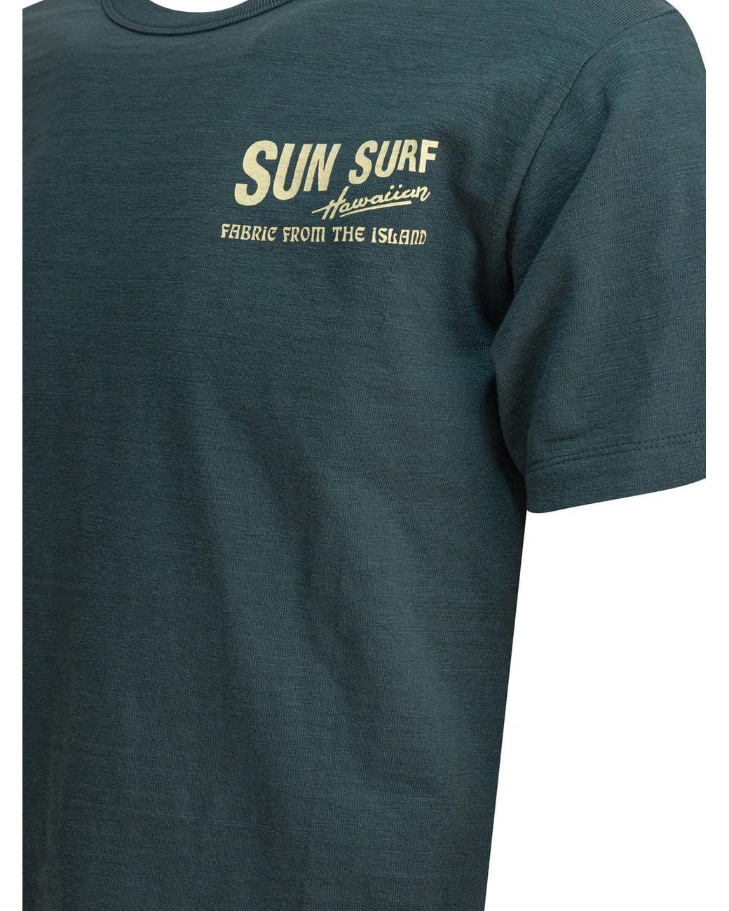 Sun Surf Green Cotton T-Shirt for men