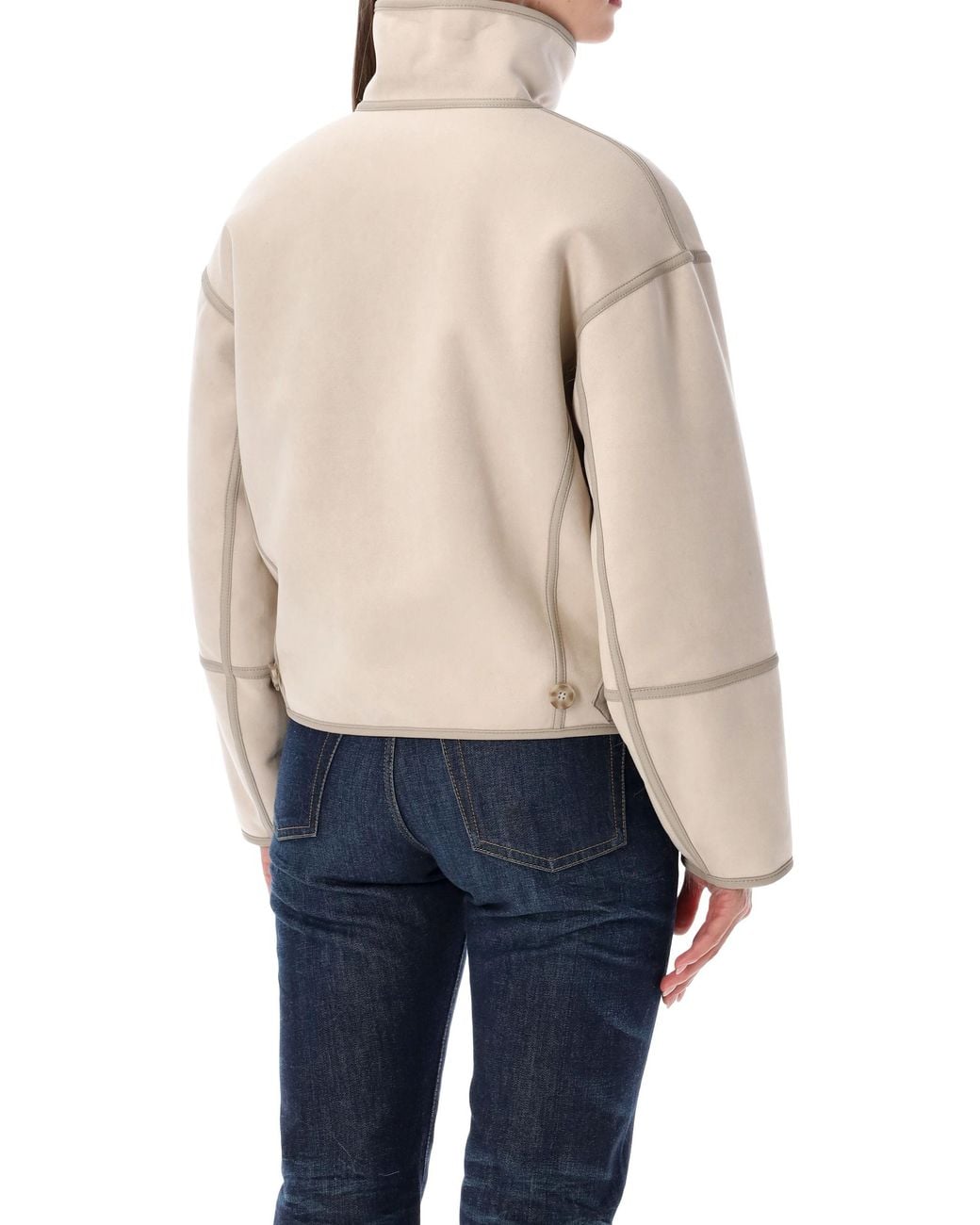 Urbancode Blue Short Jacket Toscana Faux Fur Reversabel