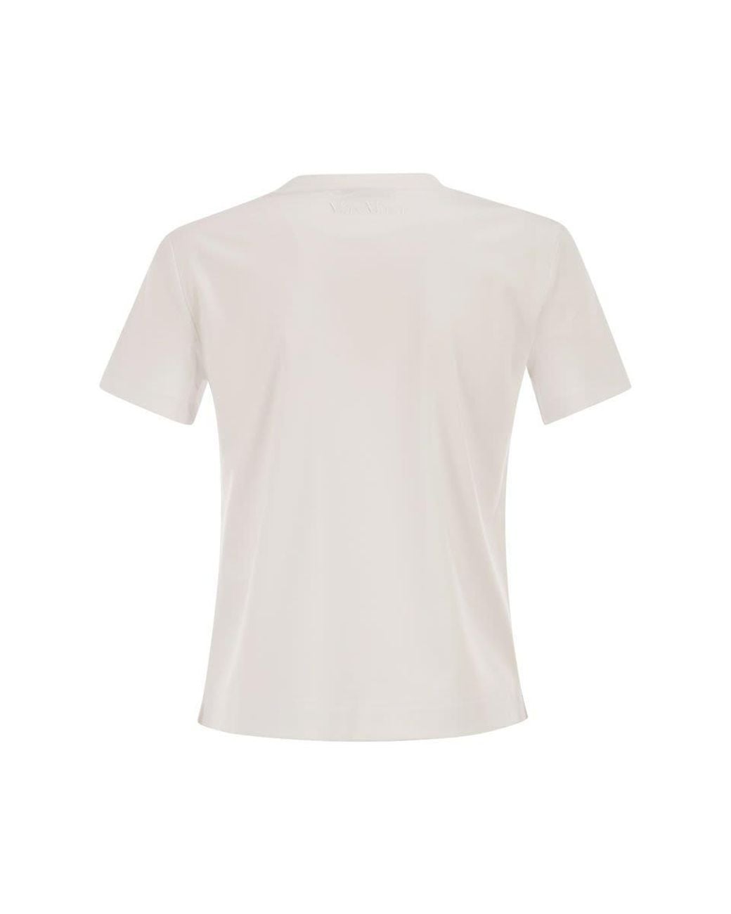 Max Mara Pure White Donata Cotton T-Shirt