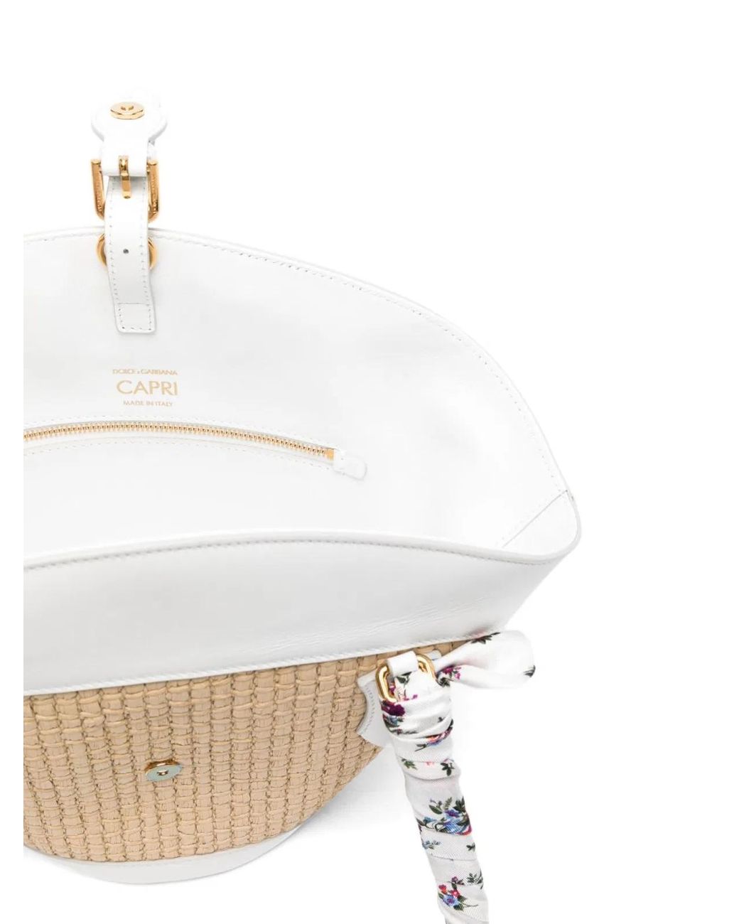 Dolce & Gabbana White Dolce & Gabbana Capri Coffa Bag