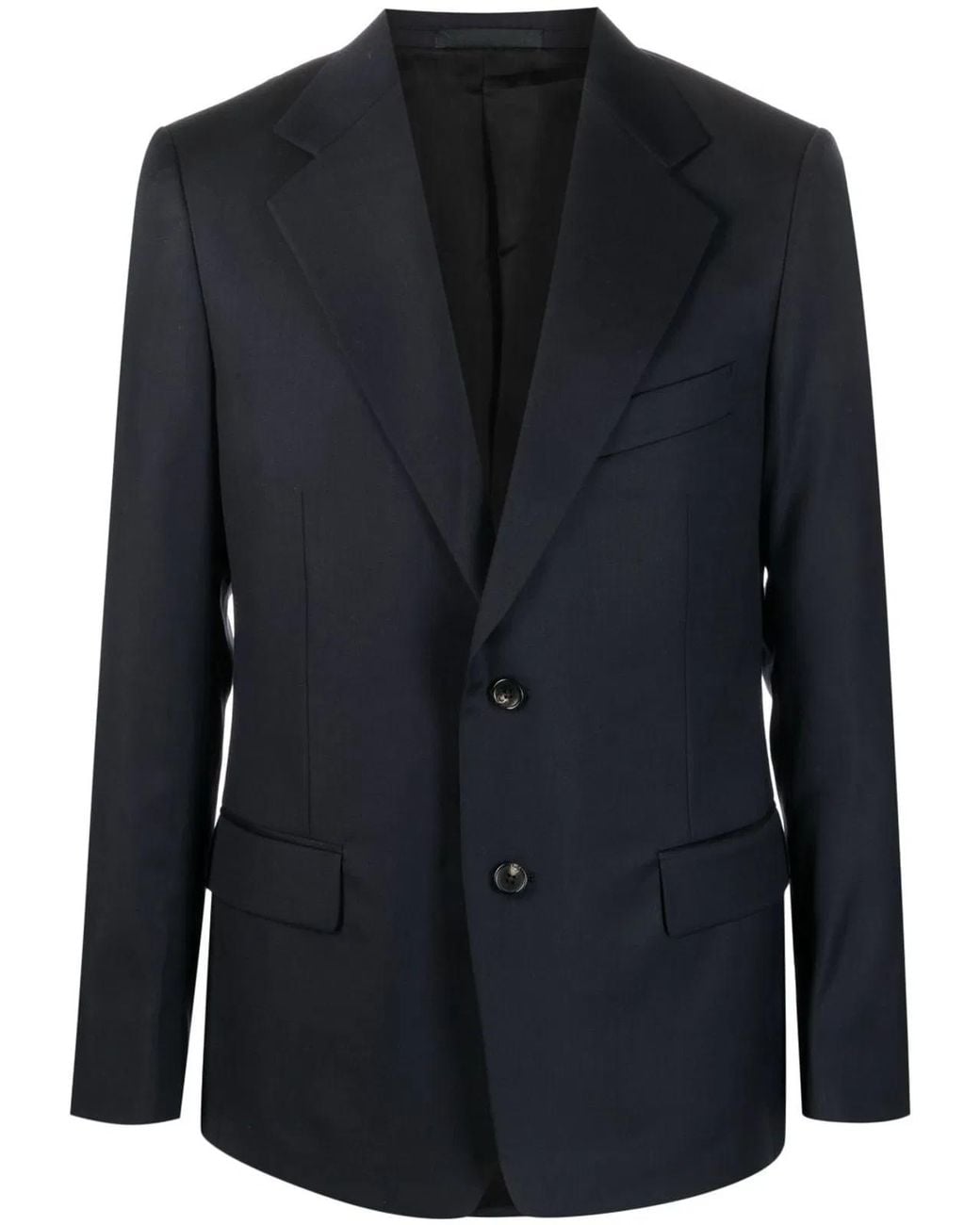 Lanvin Black Single-Breasted Wool Jacket for men