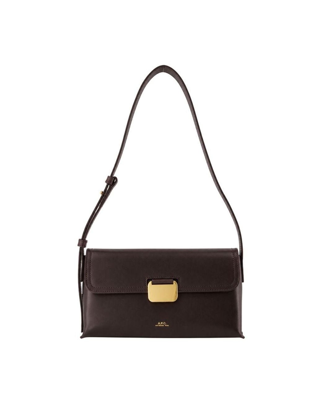 A.P.C. Simone Small Shoulder Bag in Black | Lyst UK