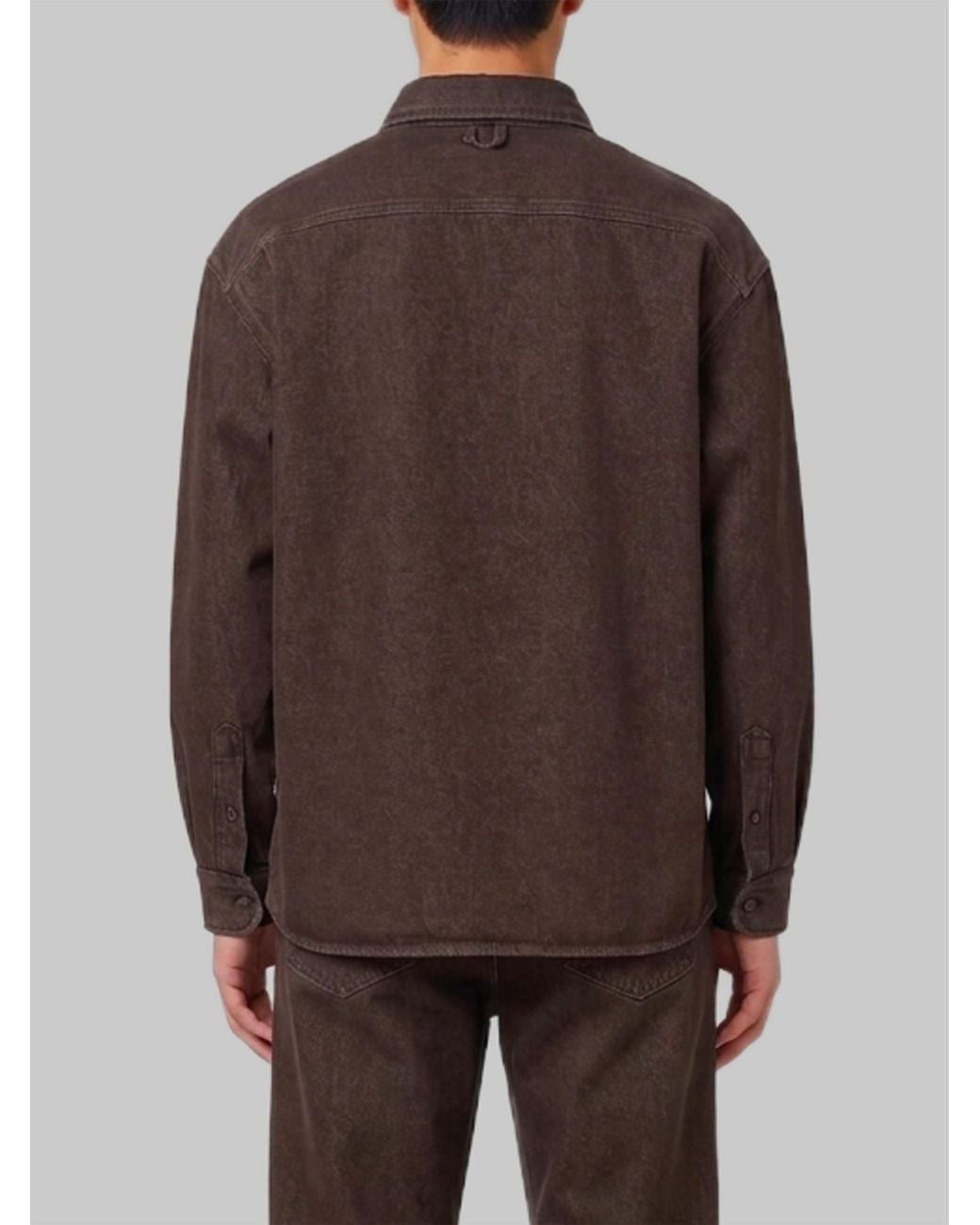 Jacquemus Brown Simon De-Nîmes Long-Sleeved Shirt for men