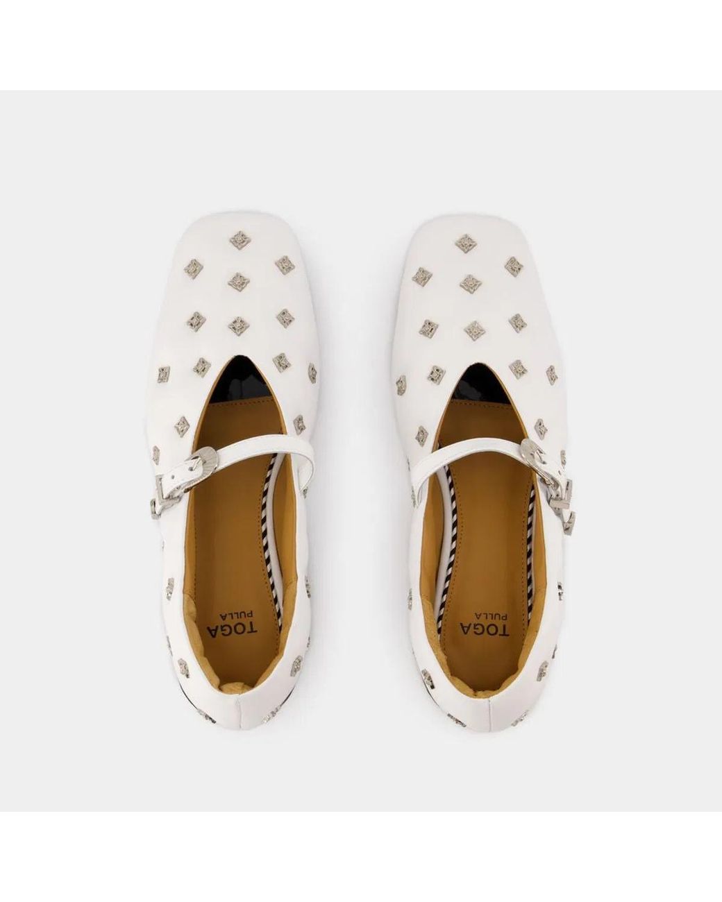 Toga White Aj1342 Ballerinas