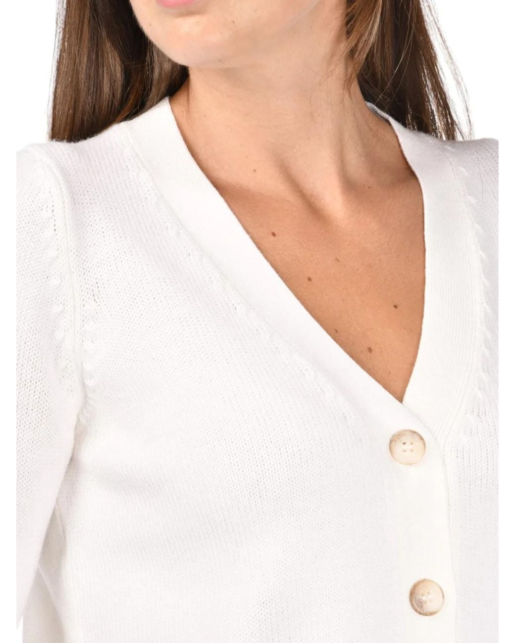 Gran Sasso White Cardigan