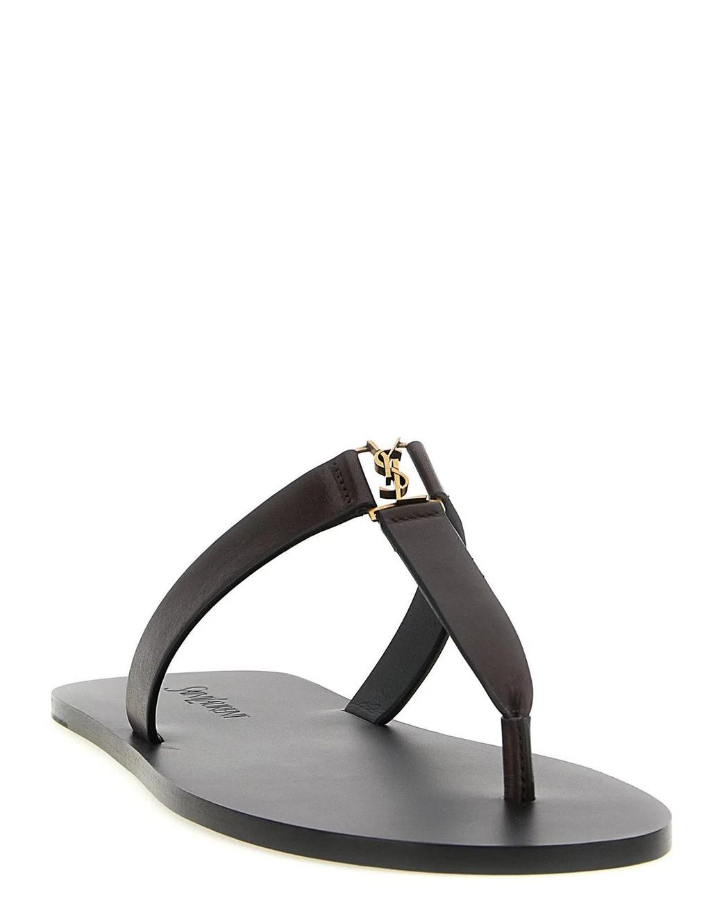 Saint Laurent Black 'Babylone' Sandals for men