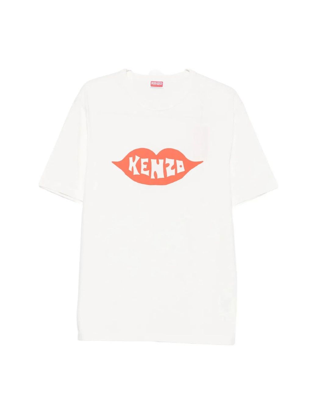 KENZO White Logo T-Shirt for men