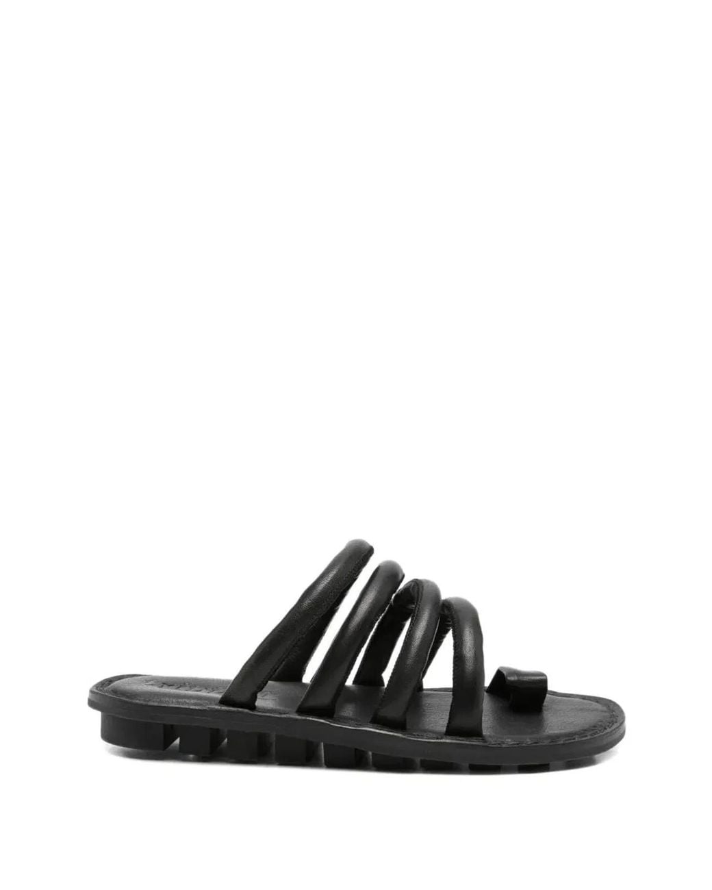Trippen Black "Threads" Flat Sandals