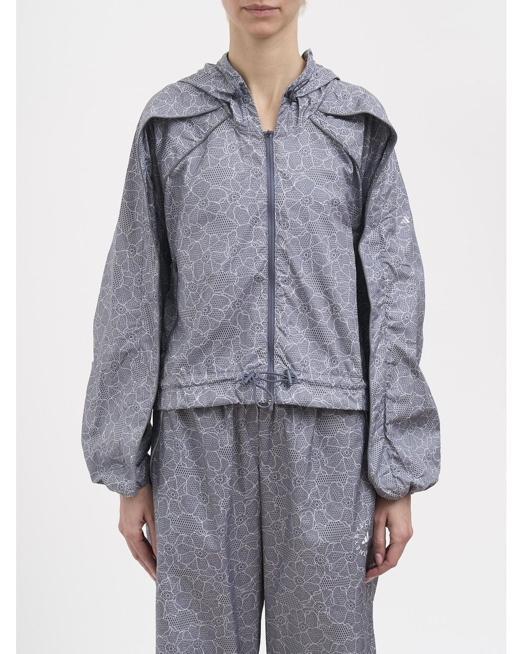 Adidas By Stella McCartney Blue Adidas By Stella Mccartney Printed Track Jacket