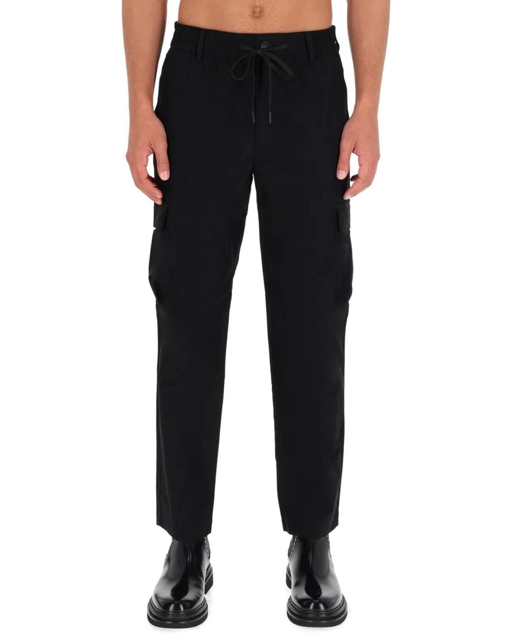 Versace Jeans Couture Black Pantalone Tecnico Cargo for men