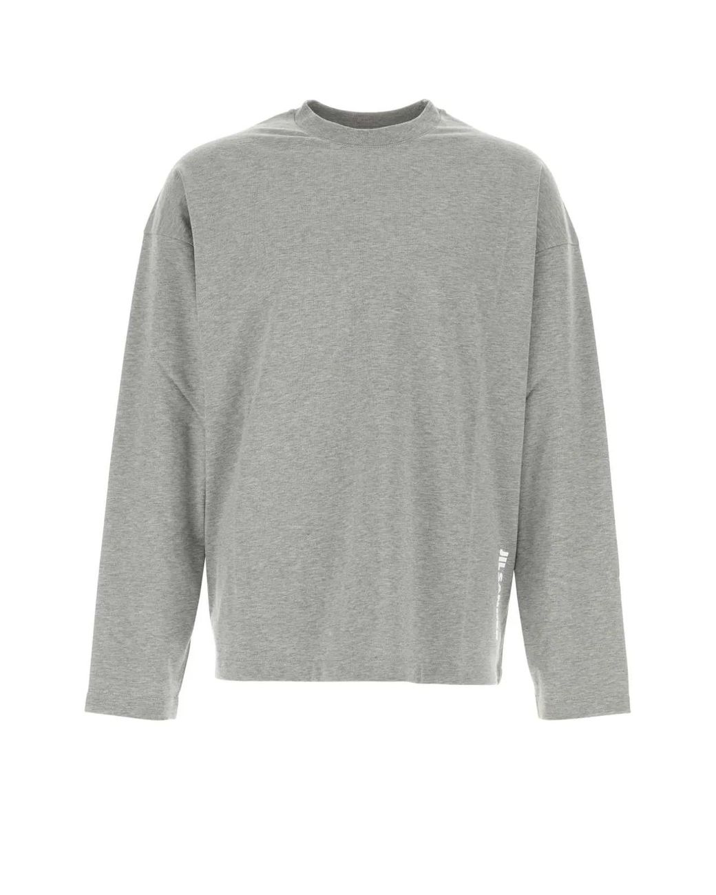 Jil Sander Gray Crew Neck T-Shirts for men