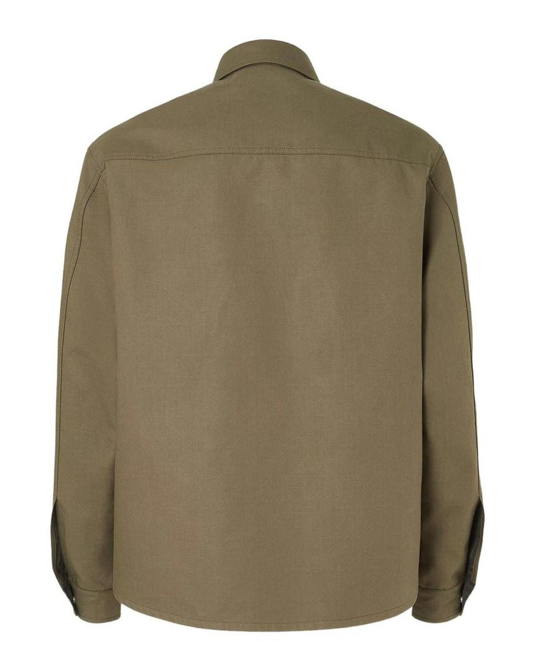 Fendi Green Mackintosh Fabric Blouson for men