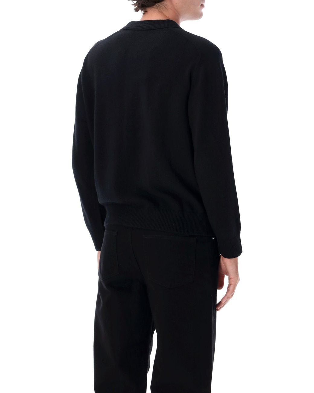 DUNST Blue Collared Knit Cardigan for men