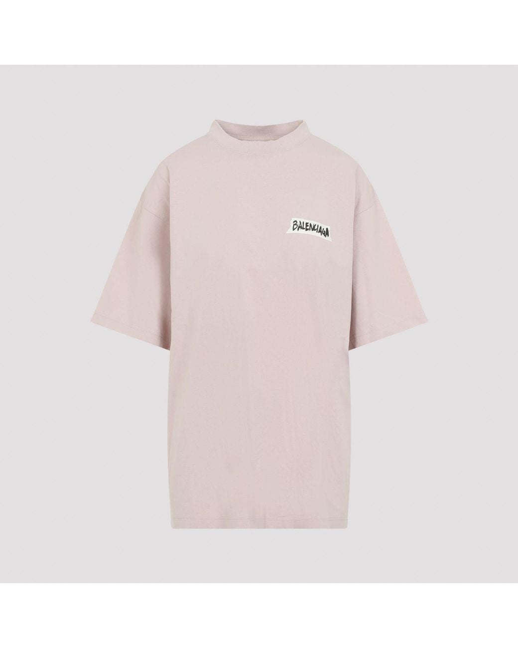 Balenciaga Pink Dusty Medium Fit T-Shirt