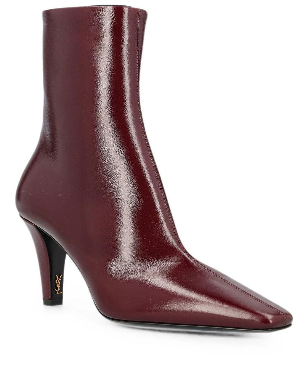 Saint Laurent Purple Stivaletti "Jill 75"