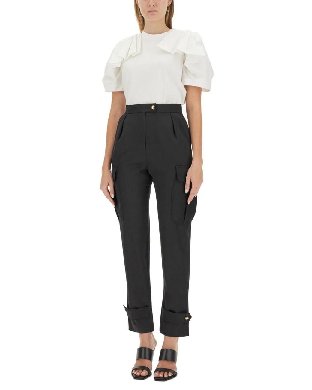 McQueen Black Military Pants