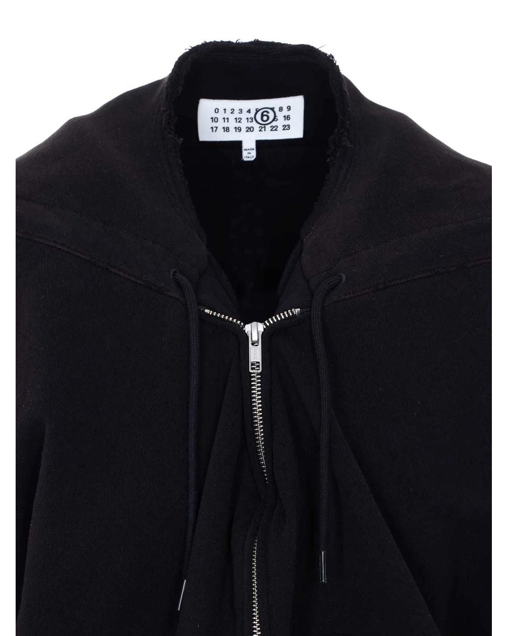 MM6 by Maison Margiela Blue Zip Up Sweatshirt