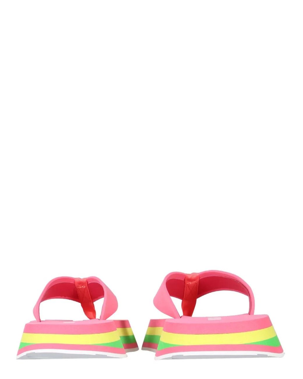 MSGM Pink Stripe Flip-Flops