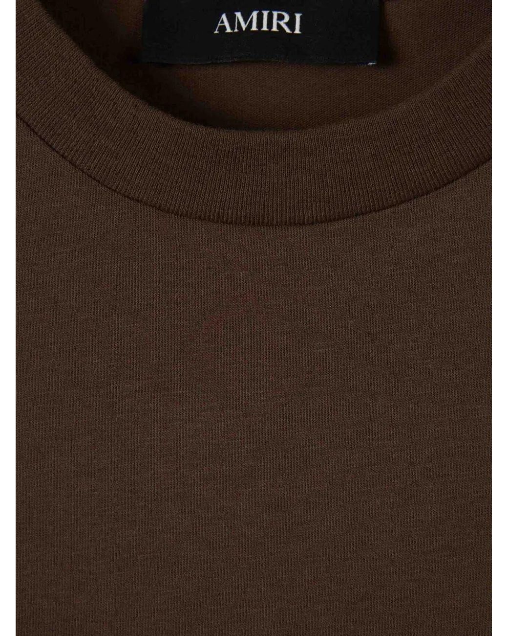Amiri Brown Ma Quad Bandana Os Tee for men
