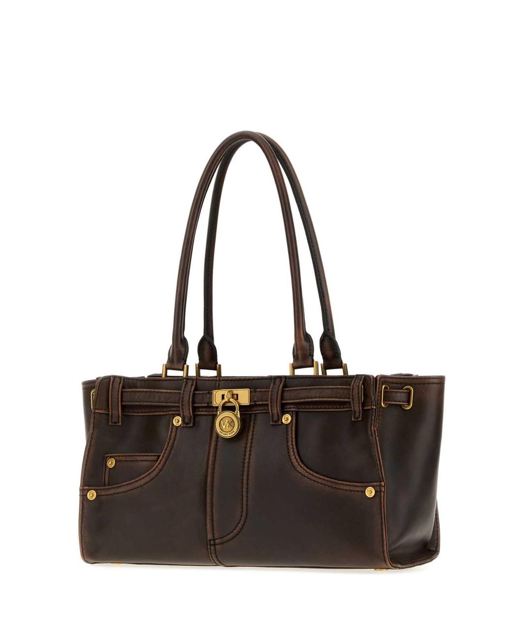 MICHAEL Michael Kors Brown Michael By Michael Kors Sm Ew Shoulder Tote