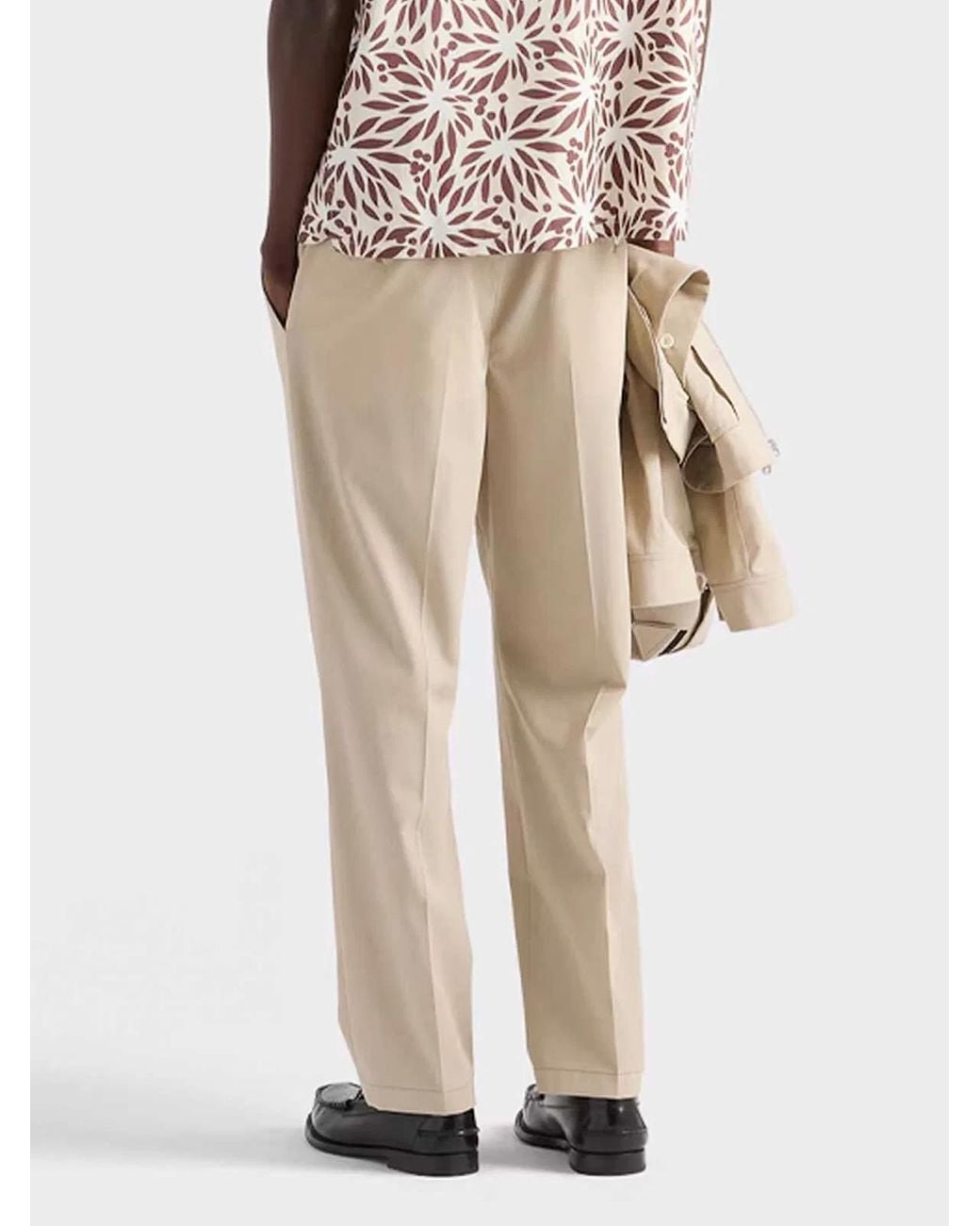 Prada Natural Cotton Pants for men