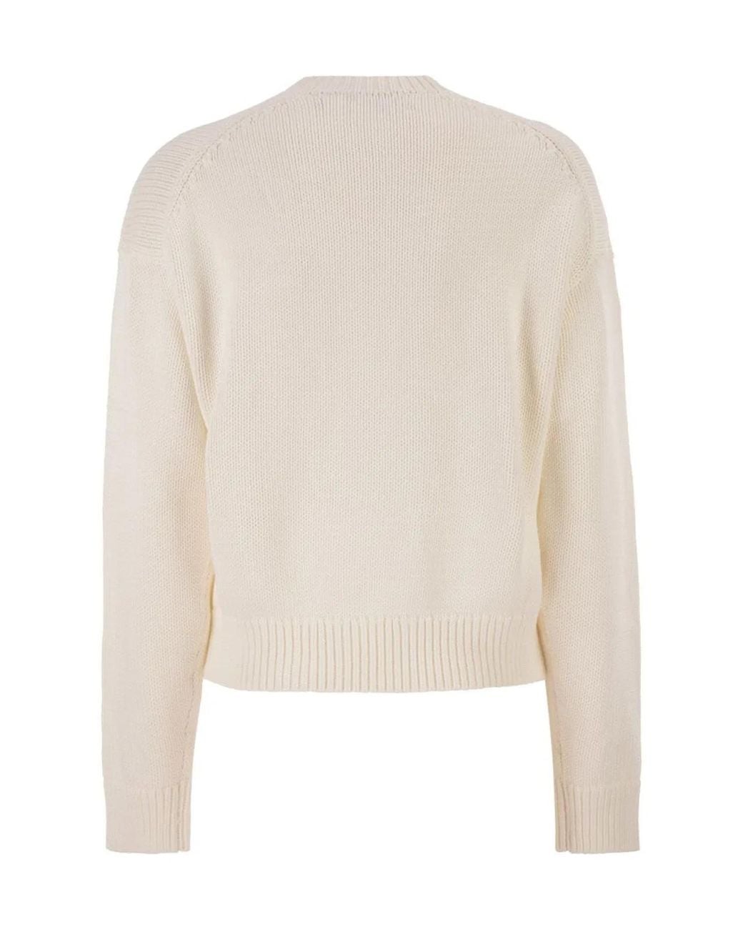 Polo Ralph Lauren White Big Pony Cotton Crew Neck Jumper