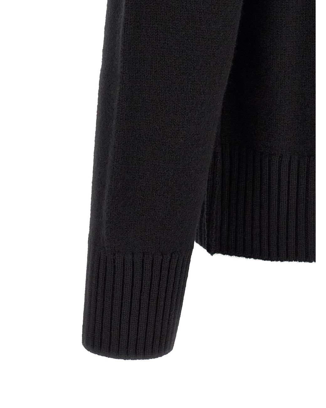 AMI Black 'Ami De Coeur' Sweater for men