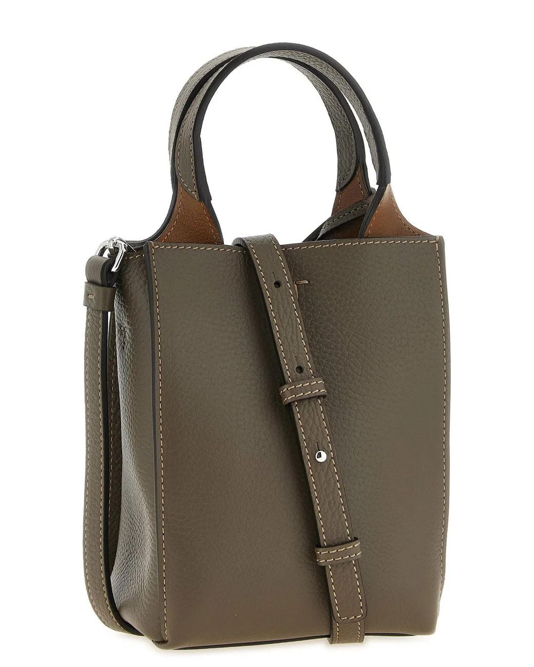 Tod's Brown Micro 'T Timeless' Handbag