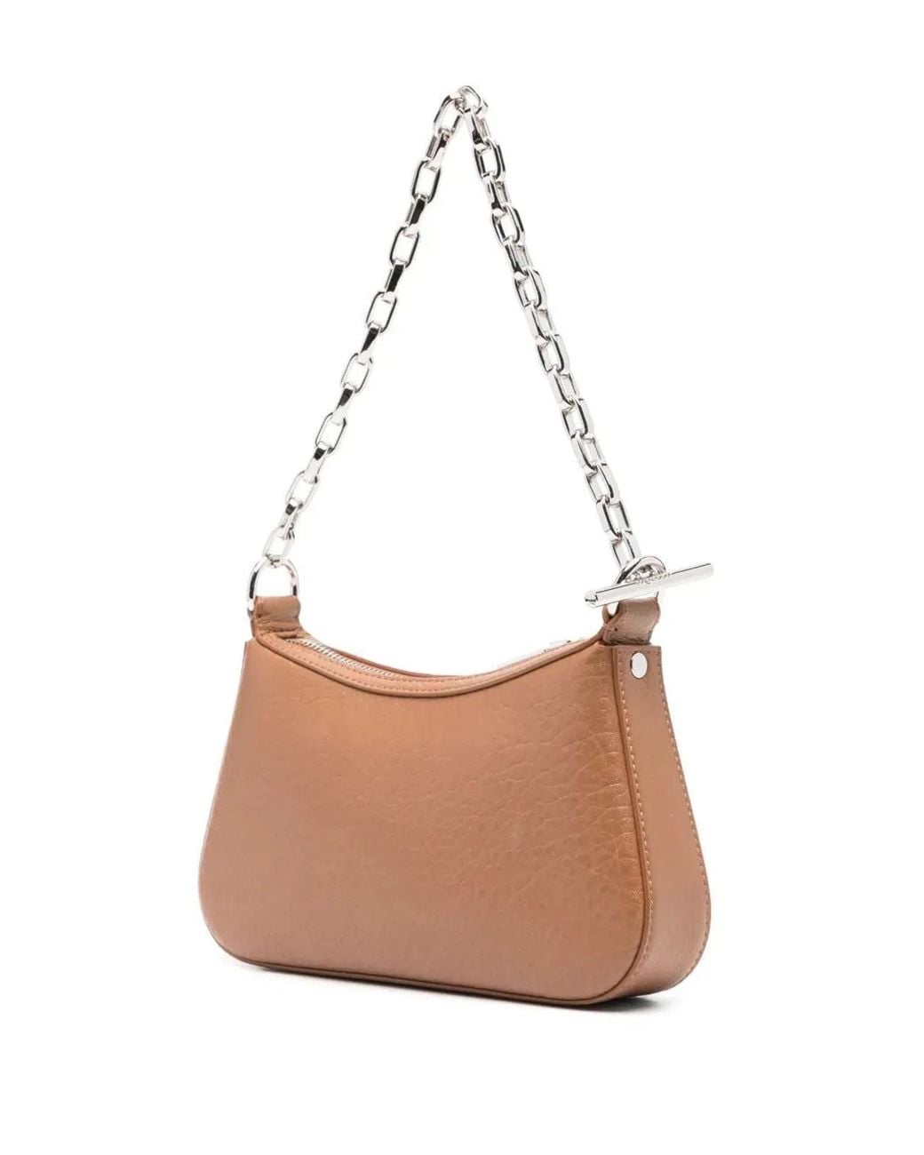 McQueen Brown Grainy Lamb Leather Pouch