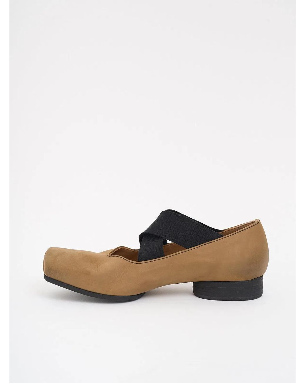 Uma Wang White Leather Ballet Flat