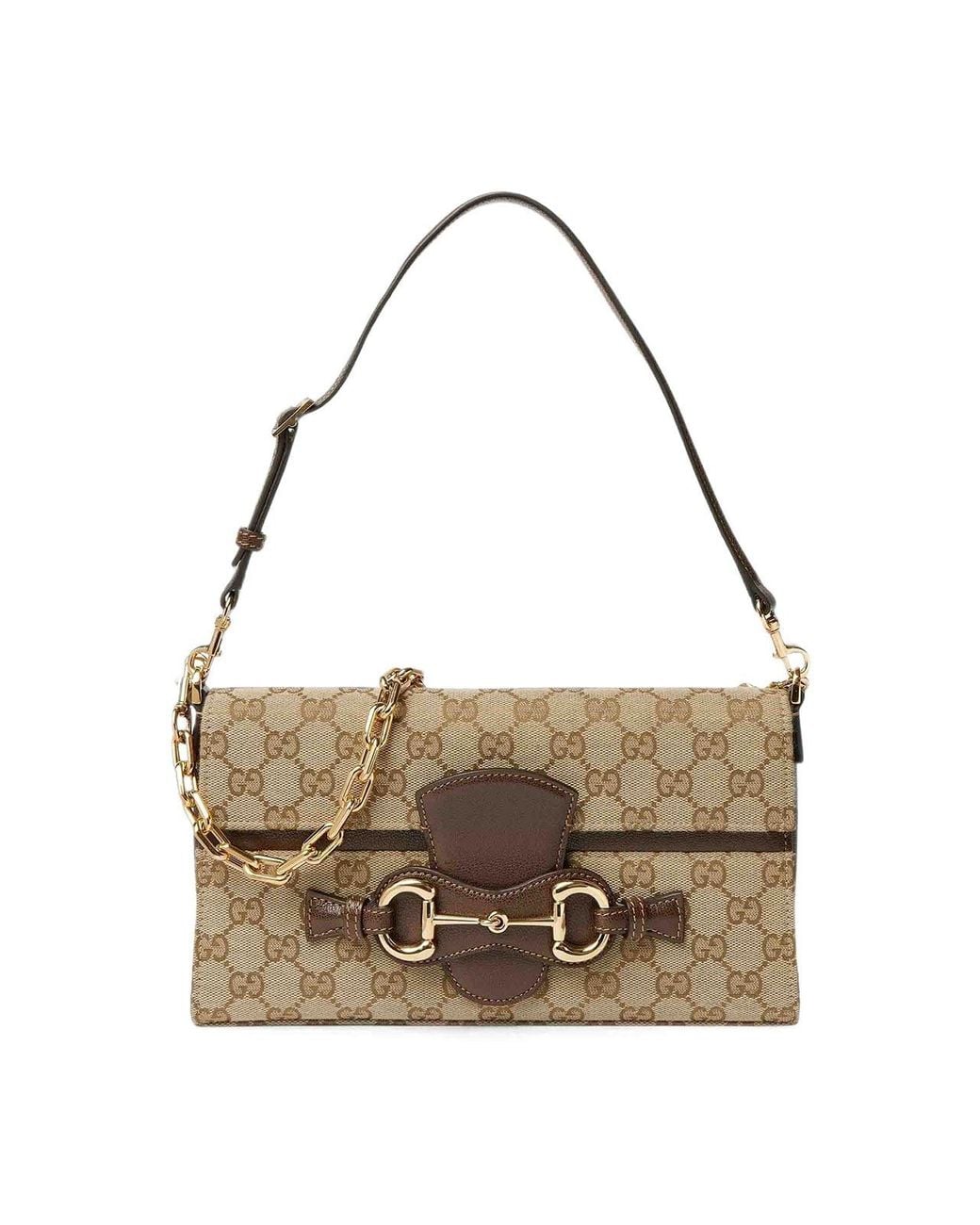 Gucci Metallic With Removable Vintsand/Dk Bag