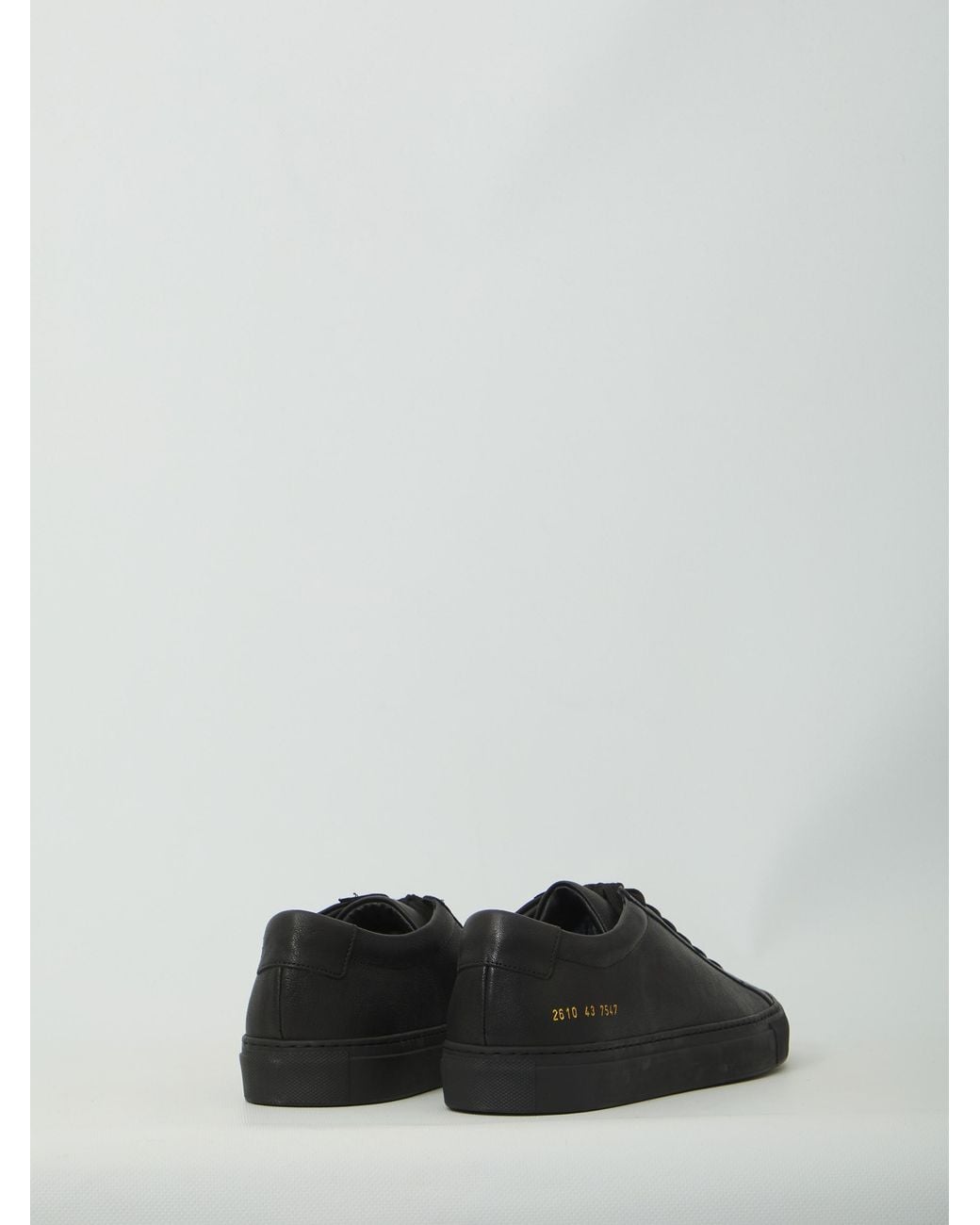 Common Projects Black Achilles Premium Sneakers for men