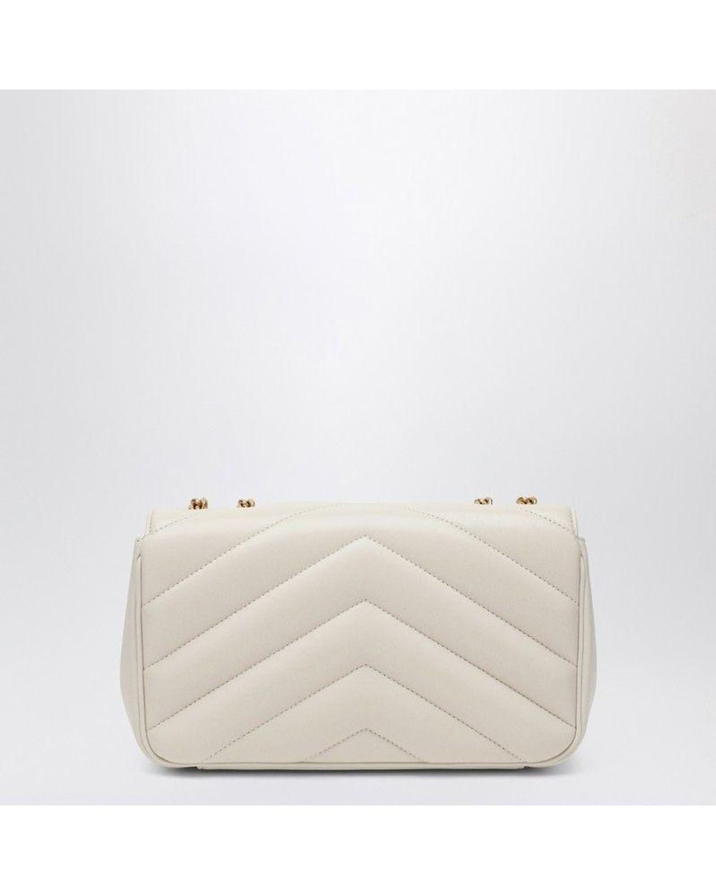 Saint Laurent Natural Loulou Small Bag Leather