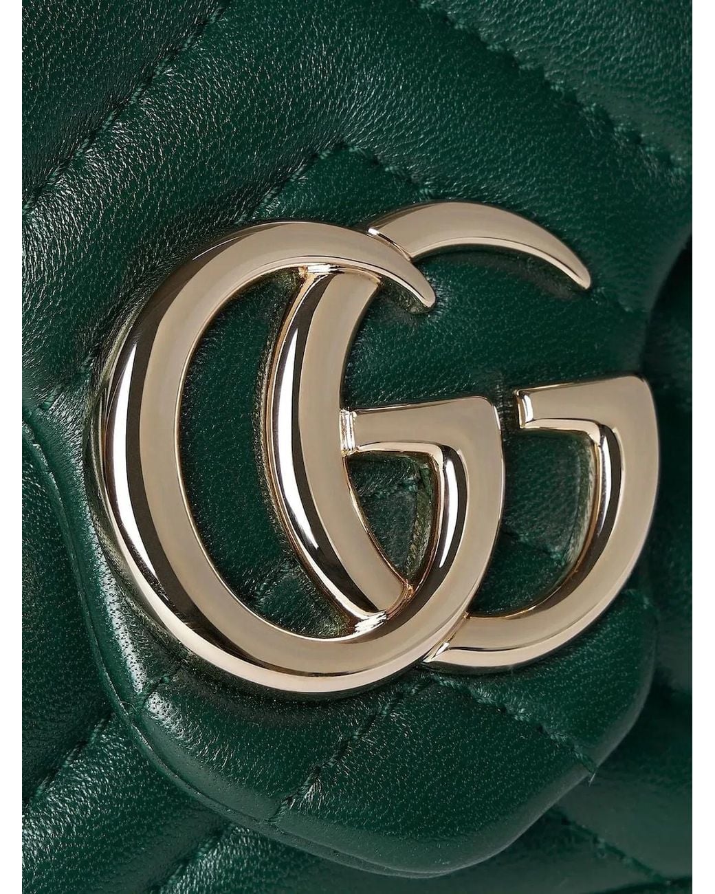 Gucci Green Superm Charme Mini Lamb Leather Bag