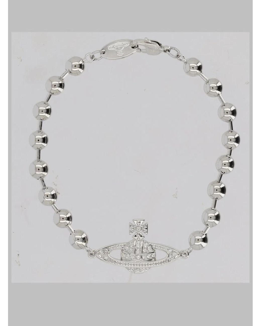 Vivienne Westwood Gray Bracelet Thames Orb Mini Brass Bracelets